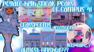 ROYALE HIGH CAMPUS 4 SNEAK PEAKS DETENTION [upl. by Outhe68]