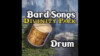 Drum Solo  Divinity Bard Song Pack BG3  Deluxe DLC Bard Songs  Baldurs Gate 3 Bard Instrument [upl. by Ohs546]