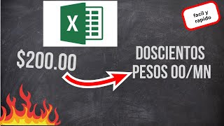 Excel  Como convertir moneda en numeros a texto [upl. by Ethan]