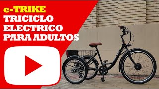 Triciclo Eléctrico para Adultos con Motor 250W  eTrike Fotona Mobility [upl. by Hafinah]