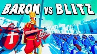 TABS Multiplayer  Barons Cyclops King vs Blitz Halfling Army  Totally Accurate Battle Simulator [upl. by Irving888]