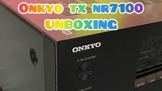 ONKYO TXNR7100 92 DOLBY ATMOS amp IMAX ENHANCED AVR UNBOXING [upl. by Hilaria]