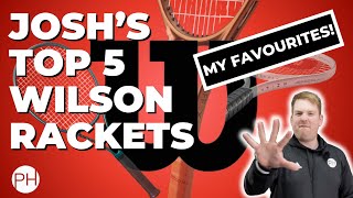 REVIEW TOP 5 WILSON TENNIS RACKETS 2024  Tennis Coach  Racquet Review [upl. by Reinertson]