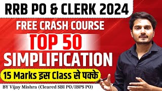 Simplification Tricks amp Shortcuts For Bank Exams  RRB PO amp Clerk 2024 Crash Course  Vijay Mishra [upl. by Reilly]