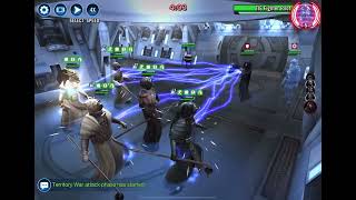 SWGOH TW Tusken Tusken Warrior Omicron vs Empire [upl. by Adyht]