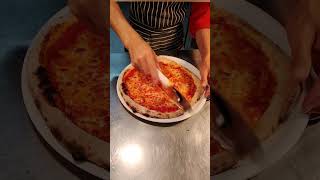 Easy pizza Margherita cutting pizzalover italianfood pizza [upl. by Donal]