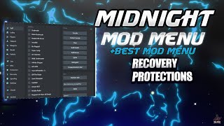 GTA 5 ONLINE MIDNIGHT MOD MENU SHOWCASE  BEST MOD MENU  RECOVERY PROTECTIONS ATTACKING [upl. by Alamap533]