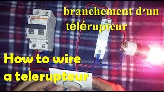 branchement dun télérupteur  How to wire a telerupteur [upl. by Pacheco]