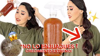 NO LO ENJUAGUES Y TU CABELLO NO DEJARA DE CRECER 😱 DETÉN LA CAÍDA DEL CABELLO Y CALVICIE✨❗️ [upl. by Iand]