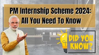 PM Internship Scheme rolled out on pilot basis aims to provide 1 crore internships over five years [upl. by End]