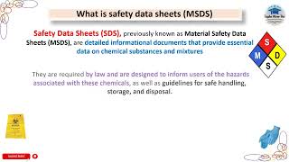 Material Safety Data Sheet MSDS chemical safety laboratory microbiology [upl. by Uhp870]