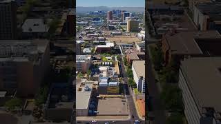 Amazing drone shots of Phoenix at Hance Park and the Japanese Friendship Garden drone phx friday [upl. by Filide6]