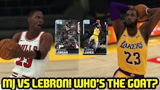 DIAMOND MICHAEL JORDAN VS DIAMOND LEBRON WHOS THE GOAT NBA 2K19 MYTEAM UNLIMITED GAMEPLAY [upl. by Philpot]