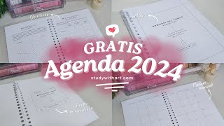 Agenda 2024 GRATIS para descargar e imprimir  Planner Digital  agenda2024 agenda 2024 [upl. by Osi605]