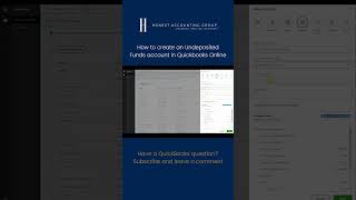 How to create an Undeposited Funds account in Quickbooks Online shorts quickbooksonline [upl. by Nadabus]