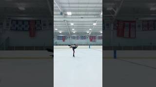 ice skating dance 🖤👀 ice skating trending video shorts reels dance [upl. by Crystie]