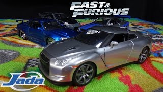 Fast and Furious Brians Silver Nissan GTR R35 Jada Toys [upl. by Allemrac]