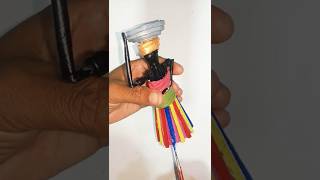 How to make african doll 🎎 using newspaper doll diy toys [upl. by Stulin350]