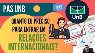 QUANTO EU PRECISO PARA ENTRAR EM RELAÇÕES INTERNACIONAIS PASUNB [upl. by Alial]