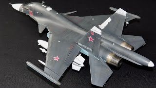 Hobby boss 148 Sukhoi Su34 Fullback built model kit [upl. by Hpesojnhoj]