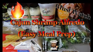 Easy Cajun Shrimp Alfredo Meal Prep [upl. by Evetta]