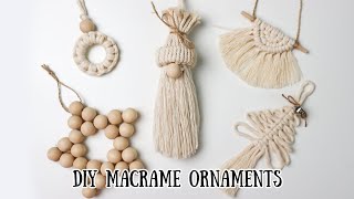 DIY Macrame Christmas Ornaments [upl. by Slyke]