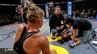 HOLLY HOLMS BRUTAL KNOCKOUT vs Allanna Jones  LFA MMA Full Fight [upl. by Most]