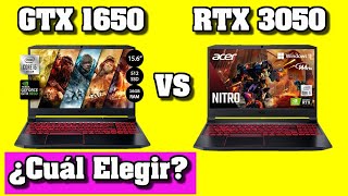 ACER NITRO 5 GTX 1650 VS ACER NITRO 5 RTX 3050  PRUEBA EN JUEGOS  ¿Cuál Elegir✅ [upl. by Risteau]