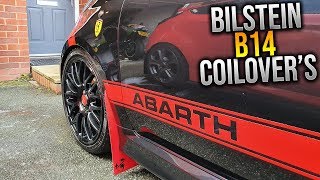 HOW TO INSTALL BILSTEIN B14 COILOVERS ON A ABARTH 500 [upl. by Baxy]