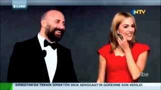 GQ Moty 2014 Ödül Töreni Halit Ergenc with Berguzar Korel and Meryem Uzerli [upl. by Eaton]