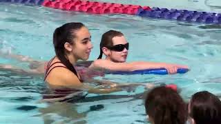 Student organization at Penn giving free swim lessons to children with special needs [upl. by Denni]