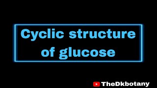 glucose structure l cyclisation of glucose l alpha amp beta glucose l anomer of glucose [upl. by Orlina]