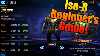 Beginners Guide to Iso8  Getting started on the right foot  MSF  Marvel Strike Force [upl. by Adnima]