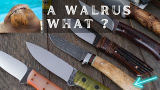 A Walrus WHAT Oosik quotBonequot fiddlebackfforge bushcraft camping handmade [upl. by Solakcin]