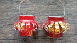 How to make Chinese new year Lantern using Red packet  Ang Pow [upl. by Irab]