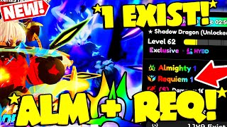 I GOT THE 1 EXISTS ALMIGHTY 1  REQUIEM 1 NA  quotSHADOW DRAGONquot 👑😱 SHOWCASING SA ANIME DEFENDERS [upl. by Aneerahs]