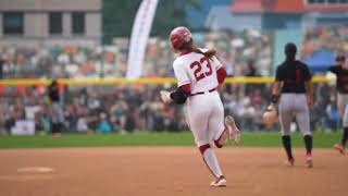 OU Senior Tiare Jennings Blasts 78th Career Home Run Against San Diego State [upl. by Ennairrek879]