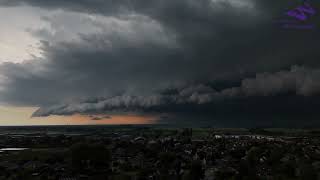 Extreem weer 9 juli 2024 zomerstorm over het rivierengebied [upl. by Mesics]