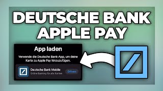 Deutsche Bank Karte Apple Pay einrichten  Tutorial [upl. by Tereve187]