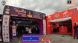 Deepavali Carnival 🇲🇾 2023  Walk through at the Bukit Jalil National Stadium Kuala Lumpur [upl. by Arevle]