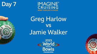 World Indoor Bowls Championship 2023  Greg Harlow vs Jamie Walker  Day 7 Match 3 [upl. by Deaner]