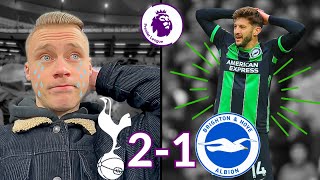 Brighton LOSE At The 96th Minute  Tottenham VS Brighton  Match Day Vlog [upl. by Aronek]