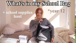 Whats in my School Bag 2024  Back To School Haul Year 12 Sixth Form  Ruby Rose UK [upl. by Lotta]