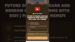 Future of Finance Earn and Borrow on Your Terms with DeFi  Part 1 of 6  MemeFi code [upl. by Ricketts]