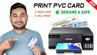 PVC ID Card Printing 2023  Genuine amp Safe Way  Epson L8050 amp L805 [upl. by Annuahs]