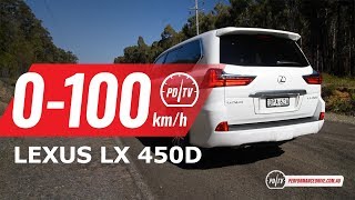 2018 Lexus LX 450d 0100kmh amp engine sound [upl. by Enelahs]