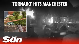 Storm Gerrit wreks through home as tornado hits Manchester [upl. by Lerad]