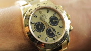 Rolex Daytona quotBumblebeequot Dial 116508 Rolex Watch Review [upl. by Shaun681]