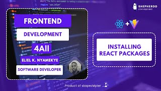 Installing React Packages [upl. by Luehrmann]