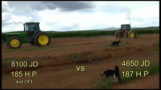 8100 John Deere vs 4650 John Deere Tug [upl. by Asilehs]